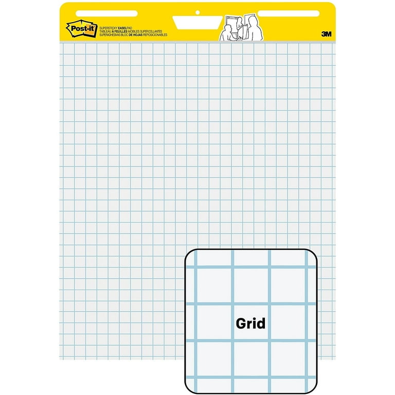 Post-It® Easel Pad - 25 in. x 30 in. - 30 Sheets - White With Blue