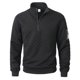 thumbnail image 3 of Ceisia Men's Regular-Fit Stand-Collar Half-Zip Checkered Texture Hoodless Sweatshirt Gift, 3 of 8