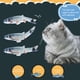 thumbnail image 4 of Pez de juguete de simulación de patada en movimiento eléctrico, gato, carga USB, pez flotante r CACAGOO Muñeca gato, 4 of 7