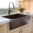 thumbnail image 5 of Native Trails Cpk90 Zuma 33" Farmhouse Single Basin Copper Kitchen Sink - Nickel, 5 of 5