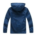 thumbnail image 4 of MHZLDYZ Toddler Rain Coat Little Child Outdoor Rainproof Windbreaker Zipper Jacket Colorful Printed Long Sleeve Hooded Jacket With Pockets 5T Rain Jacket Boys Kids Life Jackets (Blue,XL), 4 of 5