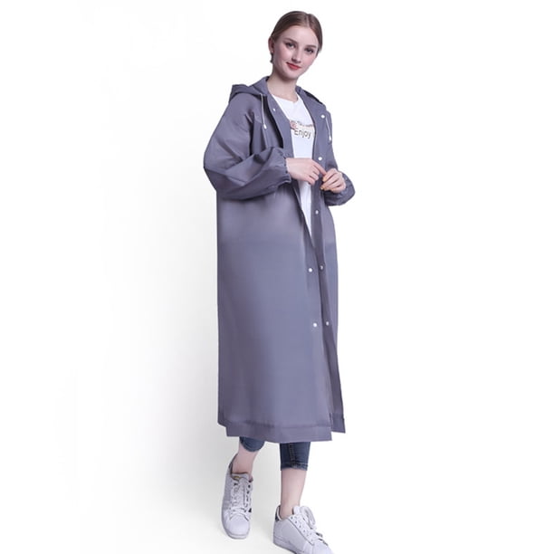 Chubasquero Reutilizable para Hombres Y Mujeres Impermeable Con Capucha Acampar Al Aire Libre Senderismo Poncho Lluvia
