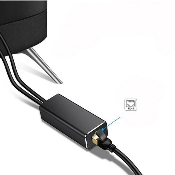 Récepteur-décodeur,Adaptateur réseau Micro USB vers Ethernet RJ45