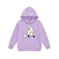 thumbnail image 5 of SYMOID Boys Purple Ghost Print Hoodie and Jogger Set - 2 Piece Tracksuit Tops Sweatshirts for Kids,Size 4 T, 5 of 5