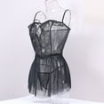 thumbnail image 6 of BONIXOOM Couples Christmas Pajamas Womens Christmas Pajamas Sleepwear Drawstring Sleeveless Solid Jumpsuit Black M, 6 of 9