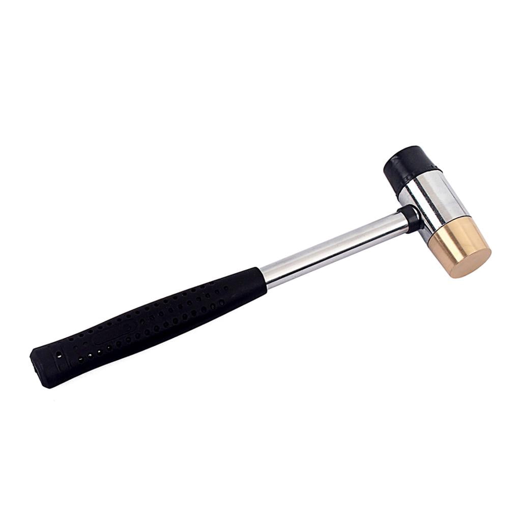 LeeQinersw Fret Hammer Giutar Luthier Hammer with UHMW/Brass Head for Fretting Guitar Black
