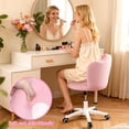 thumbnail image 7 of Wliqien Kids Desk Chair, 360-Degree Swivel Makeup Chair, Adjustable Height Kids Computer Chair with Bow Pillow, Children Desk Chair for Boys Girls in Home Bedroom Study Room, 7 of 7