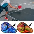 thumbnail image 1 of Table Tennis Racket Bag Exquisite Pattern Zipper Closure Anti-scratch Dustproof with Pocket Protective Oxford Cloth Ping-Pong Paddle Bag Table Tennis Bat Case Sports Supplies, 1 of 7