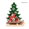 thumbnail image 1 of 1PC New Year DIY Decor Santa Snowman Elk Xmas Sled Ornaments Christmas Decorations for Home Crafts Wooden Jigsaw Gifts, 1 of 17