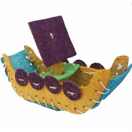 UPC: 0644472009767 | A&E Cage 644163 Nibbles Loofah Boat for Small Animal Toy – Small