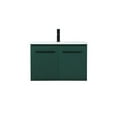 thumbnail image 3 of 30 inch single bathroom vanity in green, 3 of 8