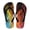 Rainbow Flame, variant on Rainbow Flame Print Boys Girls Flip Flops US 1 Little Kids Summer Slip on Thong Sandals Anti Slip,Beach Pool Shower Water Sport