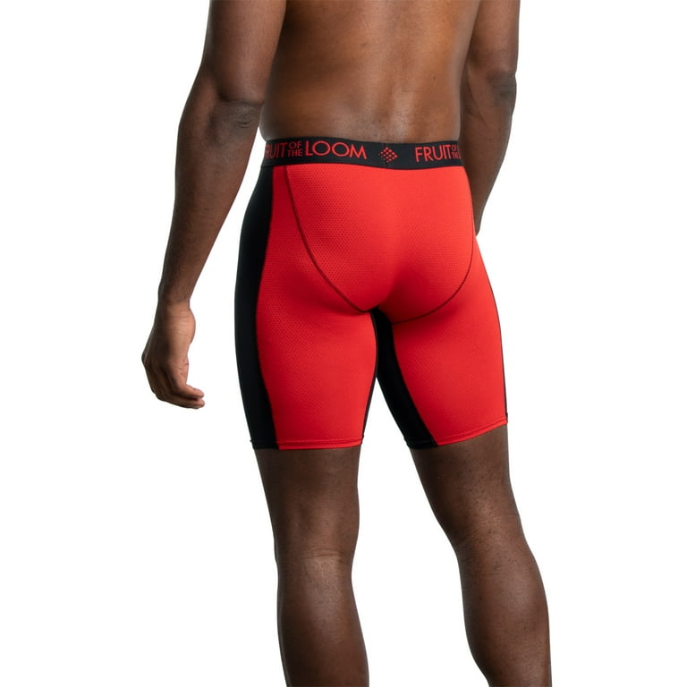 Fruit of the loom men's breathable long leg boxer briefs hotsell