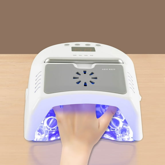 Miumaeov 72W Rechargeable Cordless Nail Gel Dryer Wireless Led UV Nail Lamp Manicure  With Fan
