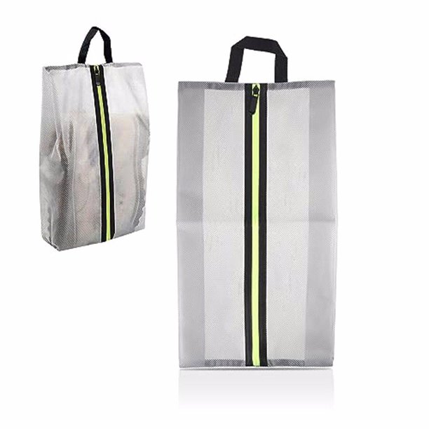 Cateissary 2x bolsa organizadora de zapatos portátil con bolsa de embalaje de zapatos de viaje semitransparente bolsa de almacenamiento de Almacenamiento y organización del hogar Gris