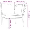 thumbnail image 6 of vidaXL Chair Outdoor Patio Accent Metal Frame Armchair with Cushions Steel, 6 of 16