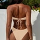 thumbnail image 4 of Trajes de baño para mujer, conjunto sólido para mujer, traje de baño de dos piezas con sujetador relleno, ropa de playa con lentejuelas, trajes de baño para mujer, trajes de baño para mujer, traje de, 4 of 7