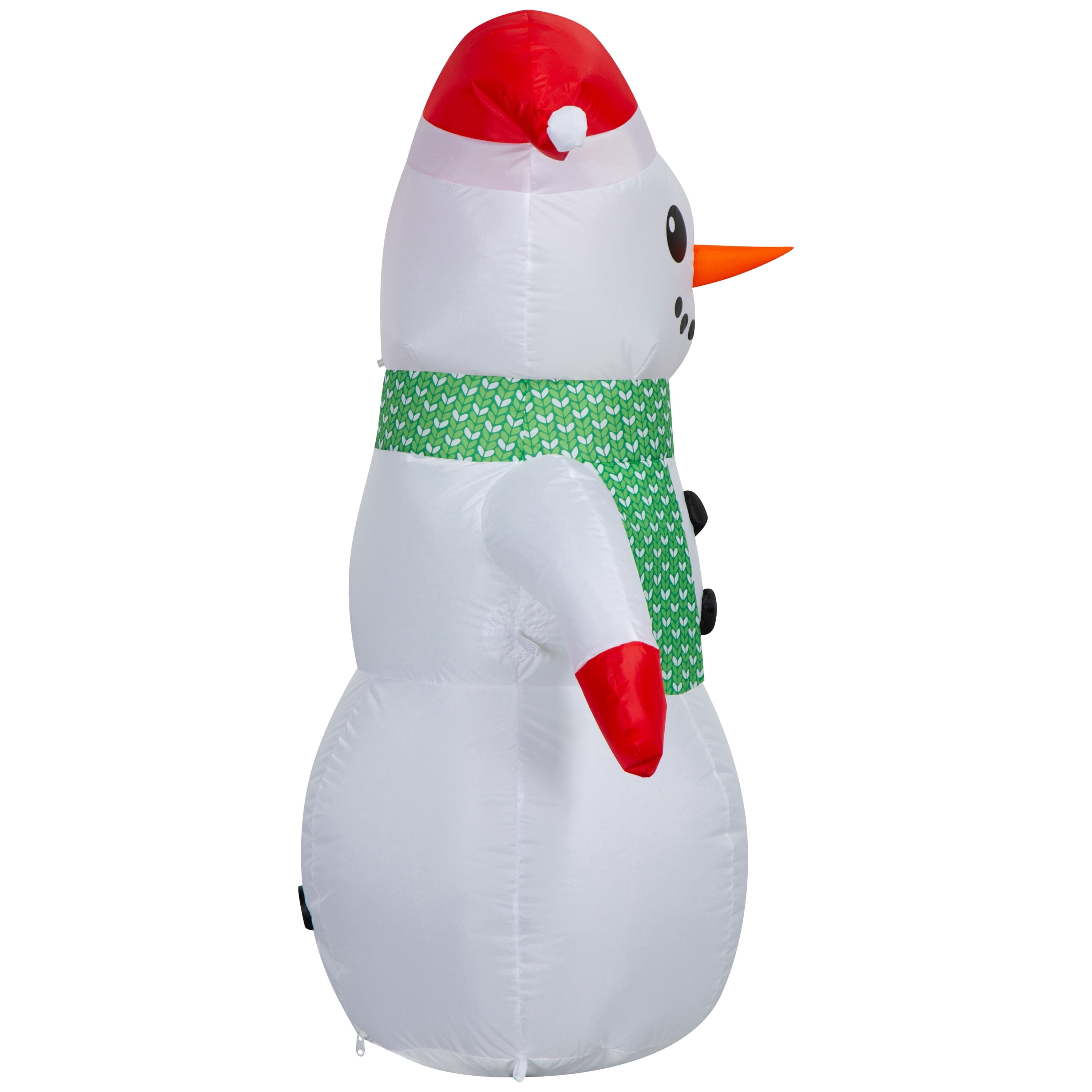 Multicolor Snowman Christmas Airblown Yard Inflatable, 4', by Holiday Time