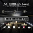 thumbnail image 3 of Switch de red MokerLink de 24 puertos PoE, 300 W, no administrable, 3 of 7