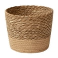 thumbnail image 1 of LEEYNEER Straw Weaving Flower Plant Pot Wicker Basket Rattan Flowerpot Storage Handmade Woven Planter S, 1 of 6
