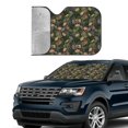 thumbnail image 4 of Disketp Windshield Sun Shade, Car Sun Shade For Front Window Camouflage Skulls Sunshades Sun Visor Protector Blocks Uv Rays Foldable, 4 of 9