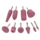 thumbnail image 5 of de herramientas de taldo de puntas montadas en corindón de vástago de piezas - adaptaciónción a herramientas giratorias Yotijar Cabezal de pulido de pulido, 5 of 7