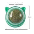 thumbnail image 3 of Pelota giratoria de hierba gatera para gatos naturales, bolas para lamer, aperitivos molares de hierba gatera (verde), 3 of 6