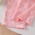 thumbnail image 5 of WAYUTE Girls Jumpsuit Ruffle Trim Floral Printed Sleeveless Cute Toddler Baby Jumpsuits Loose Breathable Playsuit Summer Outfits, 5 of 6