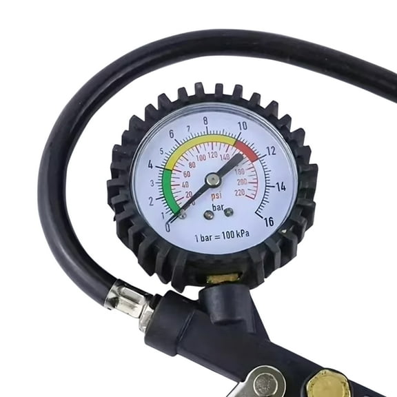DEXIMRO Digital Tire Inflator with Pressure Gauge, 250 PSI Air Chuck and Compressor Accessories Heavy Duty with Rubber Hose and Quick Connect Coupler for 0.1 Display Resolution
