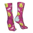 thumbnail image 7 of KLL Green Avocado Print Womens Crew Socks Athletic Middle Tube Long Socks Novelty Socks Gifts For Men, 7 of 7