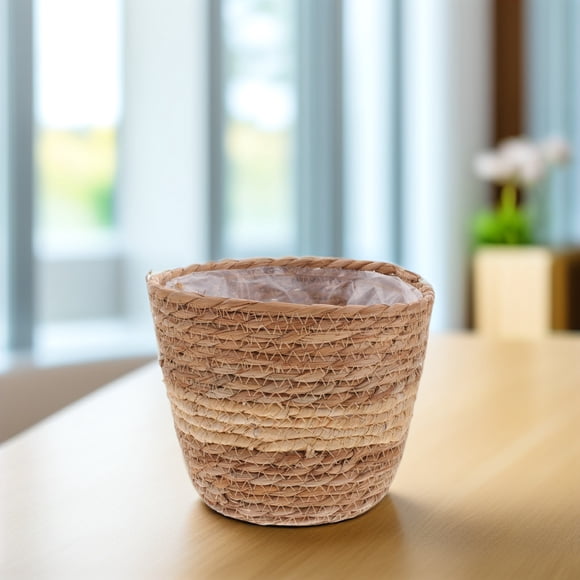 UPGRATOR Cesta Tejida A Mano Para Plantas Con Color Ideal Para Y Almacenamiento