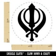 thumbnail image 2 of Sikh Khanda Indian Punjab Religious Symbol Self-Inking Rubber Stamp Ink Stamper - UV Ink - Mini 1/2 Inch, 2 of 7