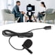 thumbnail image 1 of USB C Micrófono Lavalier, Micrófono Lavalier Wired Clear Sound OmnidirCional Medio Medio Ambiente TPE 4.9 Pies Cancelación de Ruido Inteligente Para Karaoke, 1 of 7