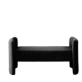 thumbnail image 2 of 52" Accen Upholstered Ottoman, Modern End of Bed Bench with Wooden Frame, Long Teddy Fabric Sofa Couch Bench for Living Room, Entryway, Bedroom, Balck, 2 of 7
