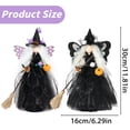 thumbnail image 3 of Vivcore Halloween Witch Figurine Spooky Gothic Decor Resin Statues Bookshelf Decor Tabletop Ornament for Home Party Display, 3 of 9