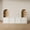White, variant on CHIC HOUSE 4 Piece Arched Entertainment Center with Storage, Modular TV Stand for TVs up to 65", 3-Drawer Dressers & Arched Bookshelves, Black