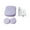 Purple, variant on CCOCC Contact Lens Case,Dual Case Contact Lens Storage Supplies,Portable Design Eye Protection Travel Contact Lens Box,Purple