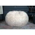 thumbnail image 3 of DeeHome Mahin 5 Foot Rounded Faux Fur Bean Bag, Taupe, 3 of 6