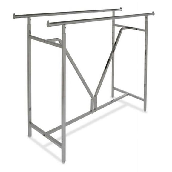 Econoco K41 Heavy Duty Double Bar Rack With V-Brace