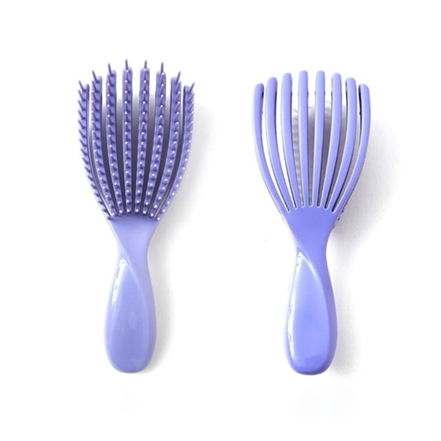 2 piezas de cepillo para el pelo, cepillo desenredador para cabello rizado, cepillo rizado húmedo y seco para todo tipo de cabello, cepillo desenredador para mujeres, hombres y niños (23*7 cm)