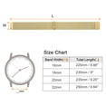 thumbnail image 2 of Uxcell Stainless Steel Mesh Watch Band 20mm Quick Release Strap Magnetic Clasp, Gold, 2 of 6