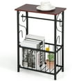 thumbnail image 1 of Costway Side Sofa Narrow Table w/ Removable Paper Holder for Living Room Bedroom Toilet, 1 of 9