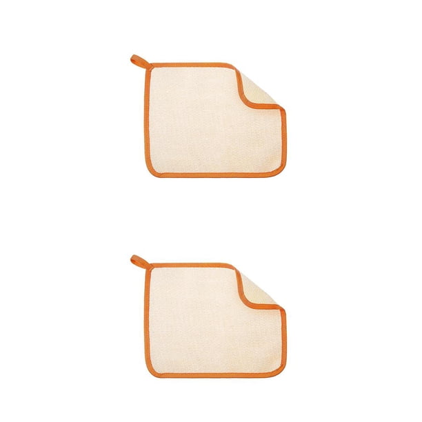 Bearachild Body Scrubber Limpiador de alta eficiencia Toallita de limpieza para baño Naranja Naranja 2Conjunto
