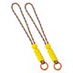 thumbnail image 3 of 2 guantes de esquí con correas de muñeca ajustables, desmontables y prácticas, ligeros. Amarillo Púrpura, 3 of 9