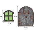 thumbnail image 2 of Decoración marrón para tronco de árbol, casa de elfos, elfos, hadas, decoración de jardín de hadas, puerta, ventanas, 2 of 5