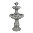 thumbnail image 1 of Luxen Home WHF1547 Fontaine en Résine à 2 Niveaux 50 Po, Gris, 1 of 1