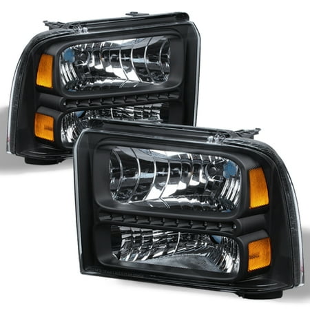 Ford F250 F550 Led - Fit 05-07 Ford F250 F350 F450 F550 Superduty Black Replacement Led Headlights