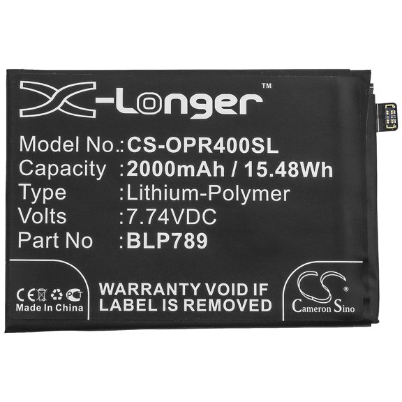 2000mAh BLP789 Battery for OPPO Reno4 5G CPH2113