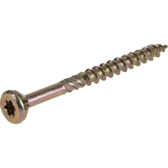 Tornillos para madera Hillman Power Pro No. 8 x 5 cm, zinc amarillo, 0,5 kg