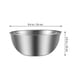 thumbnail image 2 of unbranded Bol De Cocina De Acero Inoxidable Para Mezclar Y Preparar Con Antideslizante, 2 of 8